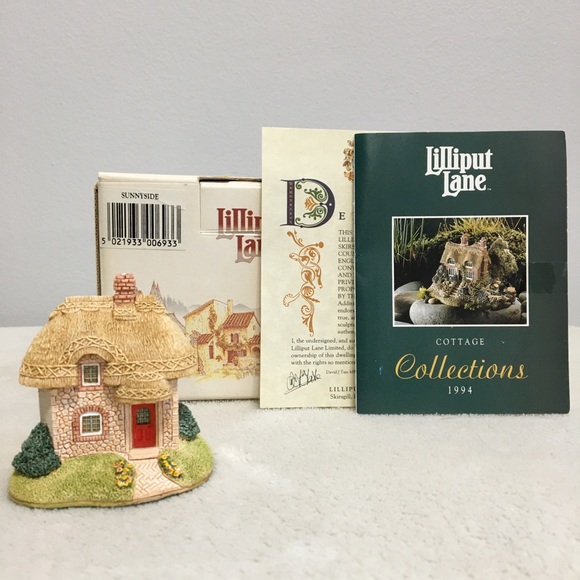 Vintage 1994 LILLIPUT LANE SUNNYSIDE Cottage (L0693) UK mini collectable - Picture 14 of 14